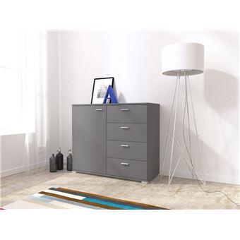 Cómoda Ambihome KODA 02 | Grafite | C100xP40xA85cm - 1
