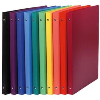 Exacompta Polypropylene ring binders, Plain Blue - 1