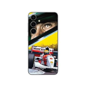 Capa Maniacase para Samsung Galaxy S25 Plus | F1 Ayrton Senna Mclaren Legend Formula 1 - 1