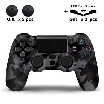 Capa Silicone HSMY com Grips e Autocolantes para Comando PS4 - Multicolorido 18 - 1