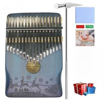 Piano Kalimba Thumb CO-Phénix com Martelo | 17 Teclas - Azul - 1