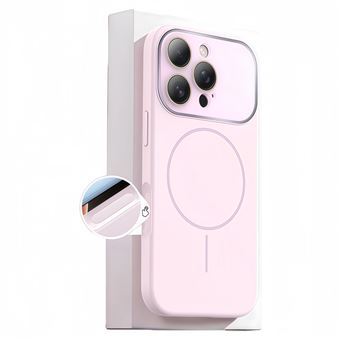 Capa de Silicone Líquido Magnética MagSafe QT11 V-REEL para iPhone 17 Pro Max - Rosa - 1