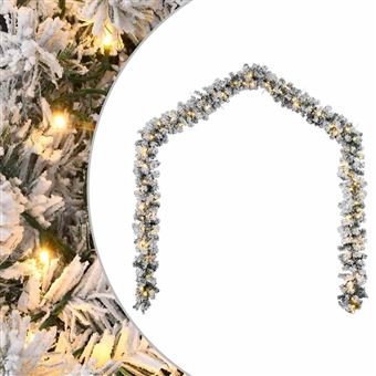 Grinalda de Natal com luzes LED vidaXL | 20 m | PVC verde - 1