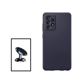 Kit Phonecare Suporte Magnético de Carro + Capa Silicone Líquido para Samsung Galaxy A33 5G - Preto - 1