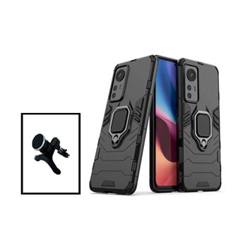 Kit Phonecare Suporte Magnético de Carro Reforçado + Capa 3X1 Military Defender para Xiaomi 12 - Preto - 1