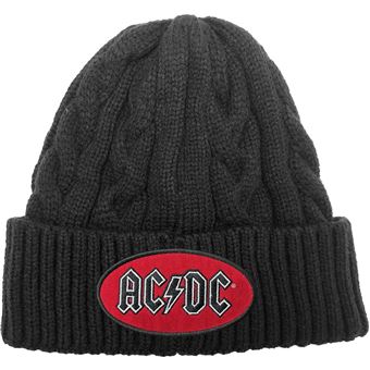 Beanie Hat Rock Off AC/DC | Oval Logo | Preto - 1