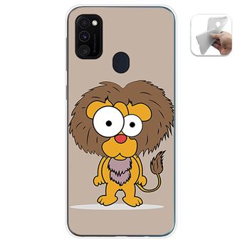 Capa Tumundosmartphone de Gel TPU para Samsung Galaxy M30s / M21 design Desenhos de Leão - 1