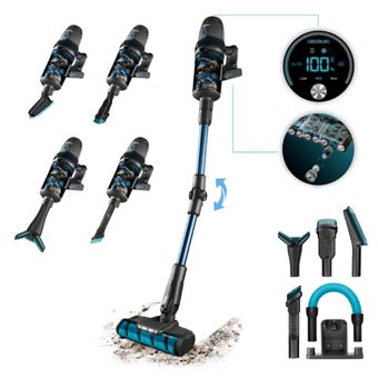 Aspirador Vertical sem Saco Cecotec Conga Rockstar 11500 Odyssey ErgoFlex | Preto - 1