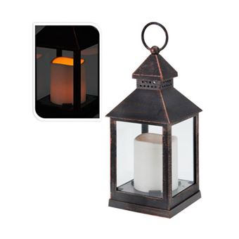 Candeeiro Div Decorativo Candeia Bronze 23cm - 1