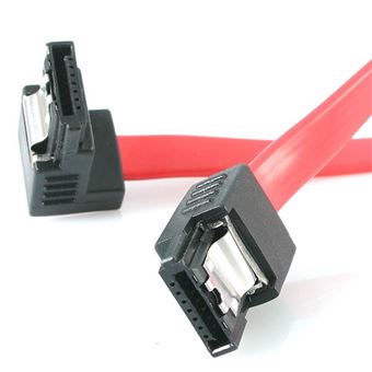 Cabo Sata StarTech.com 12" latching sata cable - 1 Right Angle M/M | Vermelho - 1