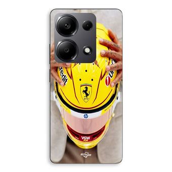 Capa Maniacase para Xiaomi Redmi Note 13 Pro 4G | Hamilton 44 Capacete Ferrari Oficial - 1