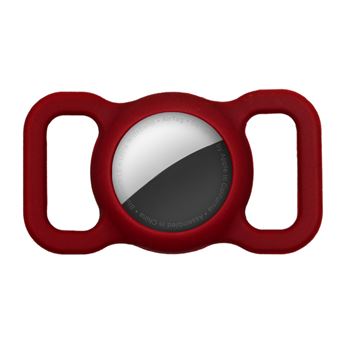 Capa de Silicone Magunivers para Apple AirTag para Animais de Estimação | Anti-Perda - Vinho Tinto - 1