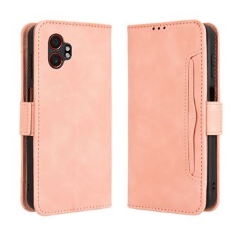 Capa FOXDOCK Protetora para Samsung Galaxy X Cover7 Pro | Suporte e Flip de couro PU | À Prova de Choque | Rosa - 1