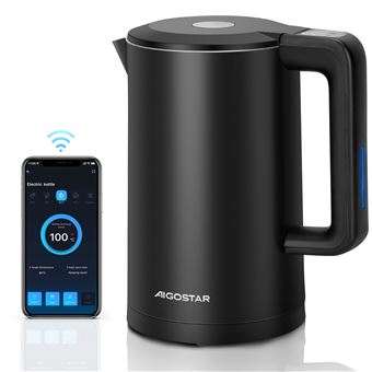 Chaleira elétrica inteligente Aigostar Benjamin Smart | 1,7L | 2200W | temperatura regulável - 1