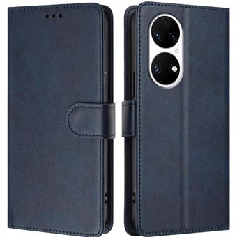 Capa Clássica Flip ZURSANA para huawei p50 pro com Bloqueio RFID  | Azul - 1