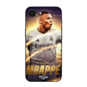 Capa Maniacase para Iphone 16E | Kylian Mbappe Real Madrid Papel de Parede - 1