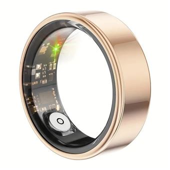 Anel Inteligente Tracker Arzopa® | Calorias | Oxigênio | Frequência Cardíaca e Qualidade do Sono | Tamanho 11 - 20.6mm | Dourado - 1