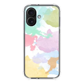 Capa de silicone TUMUNDOSMARTPHONE anti-choque para iPhone 16 (6.1) | Design aquarela 11 - 1