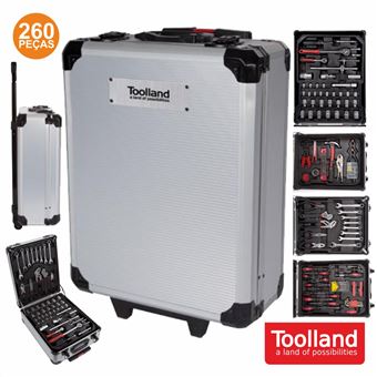 Mala Ferramentas Toolland Profissional 260 Peças - 1