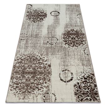 Tapete RugsX Acrílica Florya 265 | Bege / Creme | 80X150 cm - 1