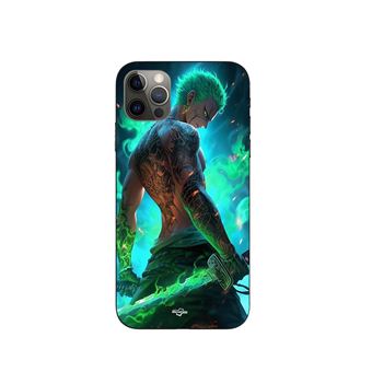 Capa Maniacase para Iphone 12 Pro max One piece Zoro 3D Manga anime Fanart - 1