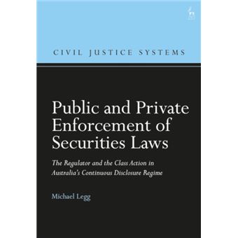 Public And Private Enforcement Of Securities Laws - 1