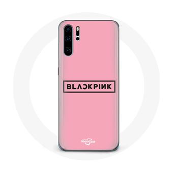 Capa Maniacase para Huawei P30 Pretorosa Groupe de K-Pop Logotipo Fundo Rosa - 1