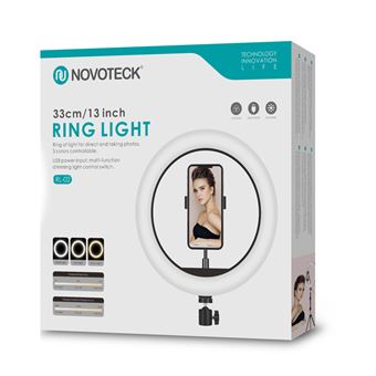 Ring Light Novoteck RL-01 sem Tripé | 33 cm - Branco - 1