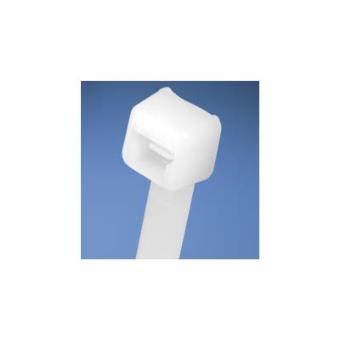 Panduit Cable Tie, 8.0"L (203mm), Miniature, Nylon, Natural, 100pc tira para atar cabos - 1