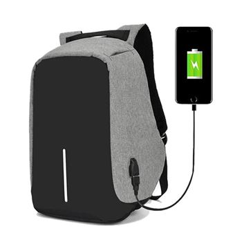 Mochila Anti-Roubo Nice Stuff - Preta/Cinzenta - 1