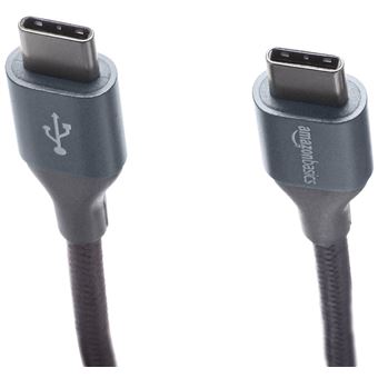 Cabo Usb AmazonBasics UTC-C-C-2.0-10FT-GRY | Cinzento - 1