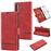 Capa Magunivers PU Emenda com Apoio Vermelho para Samsung Galaxy Note 10/Note 10 5G_0
