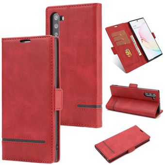 Capa Magunivers PU Emenda com Apoio Vermelho para Samsung Galaxy Note 10/Note 10 5G