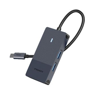 Adaptador PISEN NJ-TC04 5 em 1 | Type-C a HDMI 2USB3.0 PD100W 1000mbps para HUAWEI Mate40/P50 Samsung S20 - 1
