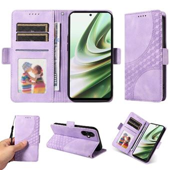 Capa FLOODKING para OnePlus Nord CE 3 Pro | Design Acolchoado | Couro PU Premium | Roxo - 1