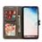 Capa Magunivers de PU Padrão de Gato Cinza para Samsung Galaxy S10_3