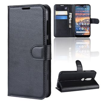 Capa PU com apoio preto para Nokia 4.2 - 1