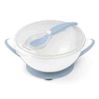 Prato com ventosa e colher Baby Ono | Azul - 1