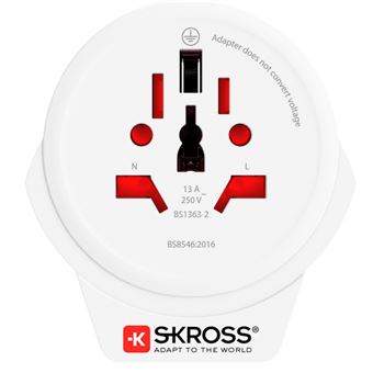 Adaptador de Energia Skross 1.500266 | Branco - 1
