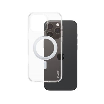 Capa para Telemóvel PanzerGlass CARE™ by PanzerGlass® Case Transparent w. Silver Kickstand & MagSafe iPhone 16 Pro Max | Transparente - 1