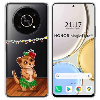 Capa Tumundosmartphone de silicone transparente para Honor Magic 4 Lite design desenhos Meerkat - 1
