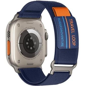 Bracelete tecido Trail adventurer Antiimpacto para Apple Watch Series 10 42mm | Azul meia-noite - 1