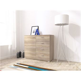 Cómoda Ambihome KODA 02 | Carvalho Sonoma | C100xP40xA85cm - 1