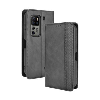 Capa FOXDOCK para Ulefone Armor 11 5G/Armor 11T 5G | Fecho Magnético | Estampado Vintage | Pele PU | Compartimentos para Cartões | Preto - 1