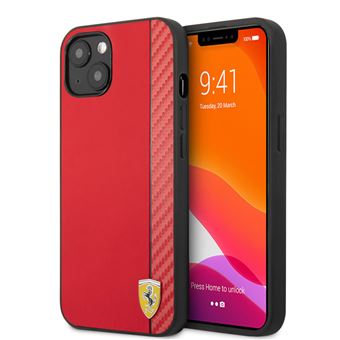 Capa Original Antichoque Ferrari para Iphone 13 Vermelho - 1