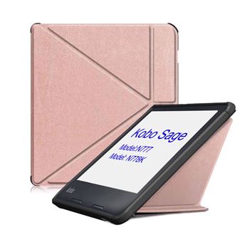 Capa CO-Phénix para Kobo Sage 8” Modelo:N777/N778K com suporte e Sleep/Wake automático | Rosa Gold - 1