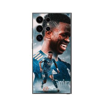 Capa Maniacase para Samsung Galaxy S25 Ultra | Vinicius Jr Real Madrid Azul Papel de Parede - 1