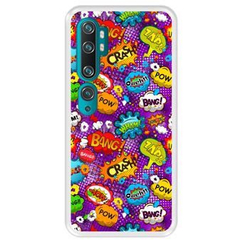 Capa Tpu Hapdey para Xiaomi Mi Note 10 - Note 10 Pro - Cc9 Pro | Design Padrão de Bolhas Em Quadrinhos - Transparente