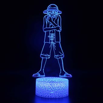 Lâmpada 3D HSMY | Infantil | Multicolorido com Controlo Remoto | One Piece | 897 - 1