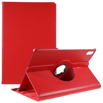 Capa magunivers PU fecho elástico com suporte rotativo de 360 ??° vermelho para Lenovo Tab P12 Pro - 1